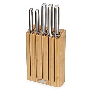 Joseph Joseph Elevate Cuchillos de Cocina Profesionales, Acero Inoxidable Japones, 5 piezas, Bloque en Bambú Joseph Joseph Elevate Cuchillos de Cocina Profesionales, Acero Inoxidable Japones, 5 piezas, Bloque en Bambú