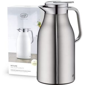 Alfi SKYLINE 1,5 l, jarra isotérmica de acero inoxidable con inserción higiénica de vidrio duro, tapón de rosca con cómodo pulsador, mango ergonómico a una mano, ideal como jarra de café o té, sin BPA Alfi SKYLINE 1,5 l, jarra isotérmica de acero inoxidable con inserción higiénica de vidrio duro, tapón de rosca con cómodo pulsador, mango ergonómico a una mano, ideal como jarra de café o té, sin BPA