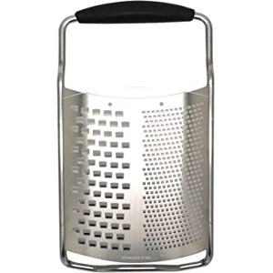 Fackelmann Rallador de queso 2 en 1, acero inoxidable, 22 x 12,7 cm Fackelmann Rallador de queso 2 en 1, acero inoxidable, 22 x 12,7 cm