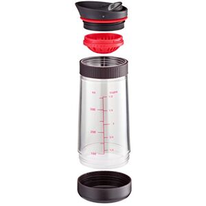 Tefal Ingenio Batidora de aderezo (diámetro: 19 cm, Material: plástico, fácil de Limpiar, Apta para lavavajillas), Color Rojo, Negro y Transparente Tefal Ingenio Batidora de aderezo (diámetro: 19 cm, Material: plástico, fácil de Limpiar, Apta para lavavajillas), Color Rojo, Negro y Transparente