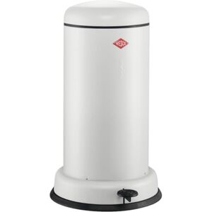 WESCO Baseboy Cubo de basura en color blanco mate, chapa de acero pulverizada, 20 litros de volumen, inserto de metal, amortiguador integrado, pie de metal con superficie de goma WESCO Baseboy Cubo de basura en color blanco mate, chapa de acero pulverizada, 20 litros de volumen, inserto de metal, amortiguador integrado, pie de metal con superficie de goma