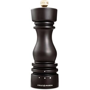 Cole & Mason London Molinillo de Sal, Mecanismo de Cerámica, 3 Grados de Molienda Ajustable, Madera de Haya Chocolate, Molinillo de Especias Recargable, Manual, 18 cm Cole & Mason London Molinillo de Sal, Mecanismo de Cerámica, 3 Grados de Molienda Ajustable, Madera de Haya Chocolate, Molinillo de Especias Recargable, Manual, 18 cm