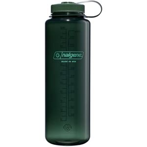 Nalgene Sustain Tritan Botella de agua sin BPA hecha con material derivado del 50% de residuos plásticos (utilizando equilibrio de masa certificado ISCC), 48 onzas, boca ancha, jade Nalgene Sustain Tritan Botella de agua sin BPA hecha con material derivado del 50% de residuos plásticos (utilizando equilibrio de masa certificado ISCC), 48 onzas, boca ancha, jade