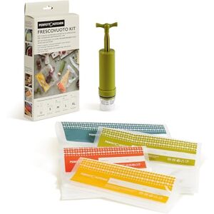 Perfetto Kitchen Kit para envasar al vacío 8 bolsas + bomba manual Col. Frescovacío Perfetto Kitchen Kit para envasar al vacío 8 bolsas + bomba manual Col. Frescovacío