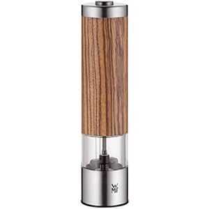 WMF Ceramill Molinillo de Especias Eléctrico 21,5cm Altura, Molinillo de Cerámica con Exterior de Madera de Roble WMF Ceramill Molinillo de Especias Eléctrico 21,5cm Altura, Molinillo de Cerámica con Exterior de Madera de Roble