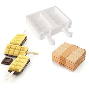 Set de moldes para helados Silikomart GEL02/B - Blanco Set de moldes para helados Silikomart GEL02/B - Blanco