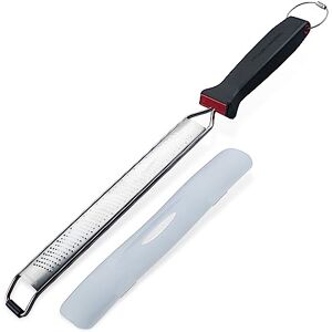 FMprofessional Rallador largo fino Presist – Rallador de acero inoxidable – Rallador de mano especialmente afilado con protector de hoja – Mango resistente con suspensión FMprofessional Rallador largo fino Presist – Rallador de acero inoxidable – Rallador de mano especialmente afilado con protector de hoja – Mango resistente con suspensión