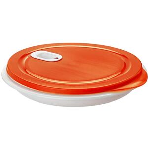 Rotho XL Clever Placa de microondas de 1,2 l con tapa y tabique, Plástico (PP) sin BPA, blanco/rojo, 1.2l (26.0 x 26.0 x 4.8 cm) Rotho XL Clever Placa de microondas de 1,2 l con tapa y tabique, Plástico (PP) sin BPA, blanco/rojo, 1.2l (26.0 x 26.0 x 4.8 cm)