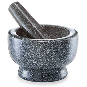 Zeller Set de Mortero Y Arena, Granit, Gris, 13x13x8 cm Zeller Set de Mortero Y Arena, Granit, Gris, 13x13x8 cm