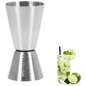 Westmark Medidor para Barman, Jigger para cócteles, 2 unidades: 2/3 cl, Acero inoxidable, Plateado, Westmark Medidor para Barman, Jigger para cócteles, 2 unidades: 2/3 cl, Acero inoxidable, Plateado,