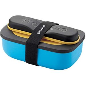 Guzzini Store&GO, Fiambrera con Cubiertos de Viaje Amarillo/Azul, 20 x 12 x h7 cm 900ml 02165 Guzzini Store&GO, Fiambrera con Cubiertos de Viaje Amarillo/Azul, 20 x 12 x h7 cm 900ml 02165