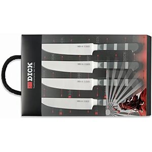 Dick Juego de 4 cuchillos de carne con hoja forjada y filo ondulado Dick Juego de 4 cuchillos de carne con hoja forjada y filo ondulado