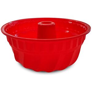 Guardini , Juliette, Molde para budnt cake 22cm. Material: Silicona, Color Rojo. Guardini , Juliette, Molde para budnt cake 22cm. Material: Silicona, Color Rojo.