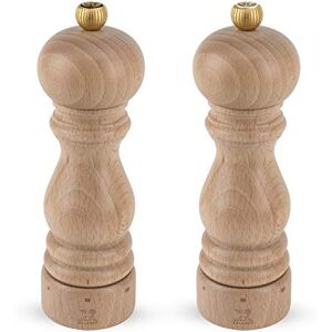 Peugeot Paris u'Select Juego de molinillos de pimienta y sal de 18 cm, 6 ajustes predefinidos, juego de molinillos de sal y pimienta, innovación en polvo, mecanismo de circonio, madera certificada Peugeot Paris u'Select Juego de molinillos de pimienta y sal de 18 cm, 6 ajustes predefinidos, juego de molinillos de sal y pimienta, innovación en polvo, mecanismo de circonio, madera certificada