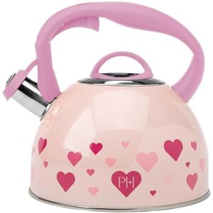 Fackelmann Paris Hilton – Tetera de acero inoxidable con diseño de corazón de 2 litros con asa de tacto frío y boquilla para silbato, perfecta para el uso diario, elegante y seguro Fackelmann Paris Hilton – Tetera de acero inoxidable con diseño de corazón de 2 litros con asa de tacto frío y boquilla para silbato, perfecta para el uso diario, elegante y seguro