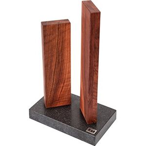 KAI Bloque de cuchillos magnético pequeño Stonehenge de nogal con base de granito Madera premium Espacio para 4 cuchillos Dimensiones 18 x 10 x 28-30 cm KAI Bloque de cuchillos magnético pequeño Stonehenge de nogal con base de granito Madera premium Espacio para 4 cuchillos Dimensiones 18 x 10 x 28-30 cm
