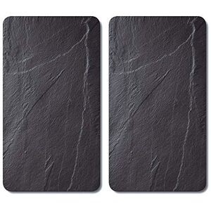 Kesper Tablas para cortar, cristal, Negro, 52 x 30 x 0.8 cm, 2 unidades Kesper Tablas para cortar, cristal, Negro, 52 x 30 x 0.8 cm, 2 unidades