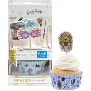 PME Harry Potter Set de 24 cápsulas para cupcakes y toppers con Luna Lovegood PME Harry Potter Set de 24 cápsulas para cupcakes y toppers con Luna Lovegood