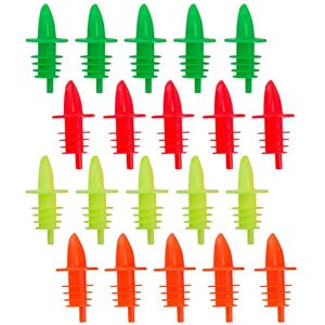 Westmark 2 Boquillas de botella para servir bebidas espirituosas/aceite/vinagre, Dosificador con tubo de aire, Corchos de plástico, Jet-Pour, Colores surtidos/colores neón, 411022E3 Westmark 2 Boquillas de botella para servir bebidas espirituosas/aceite/vinagre, Dosificador con tubo de aire, Corchos de plástico, Jet-Pour, Colores surtidos/colores neón, 411022E3