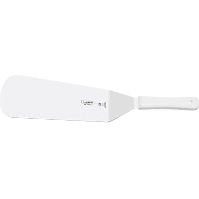 Tramontina Espátula para Frituras Profesional con Hoja en Acero Inoxidable y Mango de Polipropileno Blanco 23 cm Tramontina Espátula para Frituras Profesional con Hoja en Acero Inoxidable y Mango de Polipropileno Blanco 23 cm