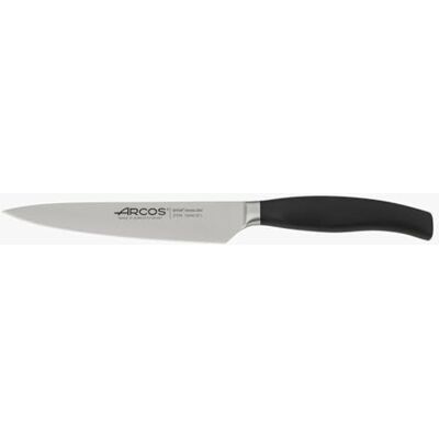 Arcos Cuchillo Cocina Forjado con Hoja Acero Inoxidable 160 mm. Cuchillo Cocina Profesional. Mango Inyectado Polioximetileno POM. Serie Clara. Color Negro. Arcos Cuchillo Cocina Forjado con Hoja Acero Inoxidable 160 mm. Cuchillo Cocina Profesional. Mango Inyectado Polioximetileno POM. Serie Clara. Color Negro.