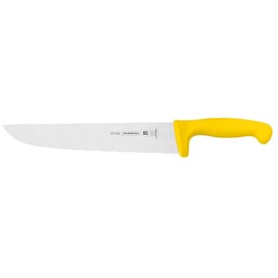 Tramontina Cuchillo Carnicero de Acero Inoxidable Color Amarillo Professional NSF 26,5 cm Tramontina Cuchillo Carnicero de Acero Inoxidable Color Amarillo Professional NSF 26,5 cm