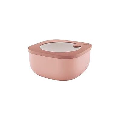 Guzzini Active Design Contenedor de Almacenamiento - Rosa Fiori di Pesco - Libre de BPA, Apto para microondas Guzzini Active Design Contenedor de Almacenamiento - Rosa Fiori di Pesco - Libre de BPA, Apto para microondas