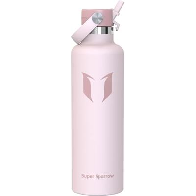 Super Sparrow Sparrow Botella Agua Acero Inoxidable 1L FlipFlow Botella Termica Pajita Super Sparrow Sparrow Botella Agua Acero Inoxidable 1L FlipFlow Botella Termica Pajita
