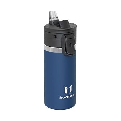 Super Sparrow Sparrow Botella Agua Niños 500ml TouchFlow Acero Inoxidable Botella Termica con Pajita Sin BPA Termo Antifugas Cantimplora para Gimnasio, Deporte, Oficina Super Sparrow Sparrow Botella Agua Niños 500ml TouchFlow Acero Inoxidable Botella Termica con Pajita Sin BPA Termo Antifugas Cantimplora para Gimnasio, Deporte, Oficina
