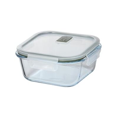 San Ignacio EXPERT Hermético cuadrado Transparente 15,9x15,9x7cm 800ml vidrio borosilicato con tapa hermética EXPERT San Ignacio EXPERT Hermético cuadrado Transparente 15,9x15,9x7cm 800ml vidrio borosilicato con tapa hermética EXPERT