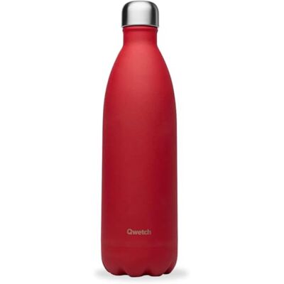 QWETCH Botella Térmica Originals Acero Inoxidable 1L Rojo 24h Frío y 12h Caliente Hermética, Sin BPA y Reutilizable Botella Isotérmica para Gimnasio, Oficina, Viajes y Senderismo QWETCH Botella Térmica Originals Acero Inoxidable 1L Rojo 24h Frío y 12h Caliente Hermética, Sin BPA y Reutilizable Botella Isotérmica para Gimnasio, Oficina, Viajes y Senderismo