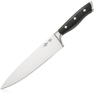 Küchenprofi Cuchillo de chef Primus hoja de 20 cm hoja de acero endurecido robusto y resistente a la corrosión mangos de plástico ergonómicos cuchillo de cocina afilado para carne, pescado y Küchenprofi Cuchillo de chef Primus hoja de 20 cm hoja de acero endurecido robusto y resistente a la corrosión mangos de plástico ergonómicos cuchillo de cocina afilado para carne, pescado y