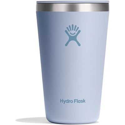 Hydro Flask -All Around Tumbler Press-In Lid(16 oz) – Acero inoxidable aislado – Resistente a salpicaduras y fugas, compatible con portavasos – Mantiene bebidas frías 24h y calientes 12h- Surf Hydro Flask -All Around Tumbler Press-In Lid(16 oz) – Acero inoxidable aislado – Resistente a salpicaduras y fugas, compatible con portavasos – Mantiene bebidas frías 24h y calientes 12h- Surf