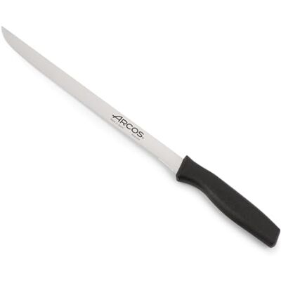 Arcos Cuchillo Jamonero Profesional Hoja de Acero Inoxidable NITRUM 240 mm Mango Ergonómico Antideslizante Resistente al Lavavajillas Serie Verona Arcos Cuchillo Jamonero Profesional Hoja de Acero Inoxidable NITRUM 240 mm Mango Ergonómico Antideslizante Resistente al Lavavajillas Serie Verona