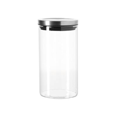LEONARDO HOME Leonardo Comodo Frasco de Vidrio - Contenedor de Almacenamiento - 1165 ml LEONARDO HOME Leonardo Comodo Frasco de Vidrio - Contenedor de Almacenamiento - 1165 ml