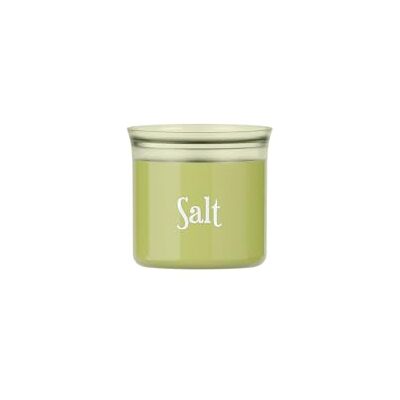 Guzzini Tarro hermético ovalado con texto "Salt" (verde) Guzzini Tarro hermético ovalado con texto "Salt" (verde)