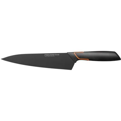 Fiskars Cuchillo de cocinero, Diseño moderno, Longitud total: 31 cm, Acero de calidad/Plástico, Edge, 1003094 Fiskars Cuchillo de cocinero, Diseño moderno, Longitud total: 31 cm, Acero de calidad/Plástico, Edge, 1003094