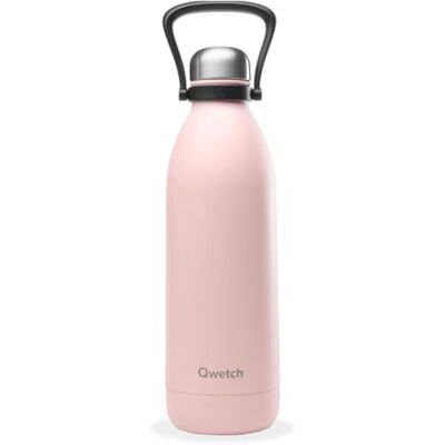 QWETCH Botella Térmica Grande Inox 1,5L Rosa Pastel Titan 48h Frío y 16h Caliente Hermética & Sin BPA Cantimplora de Acero Inoxidable con Asa Termo para Camping, Picnic, Familia QWETCH Botella Térmica Grande Inox 1,5L Rosa Pastel Titan 48h Frío y 16h Caliente Hermética & Sin BPA Cantimplora de Acero Inoxidable con Asa Termo para Camping, Picnic, Familia