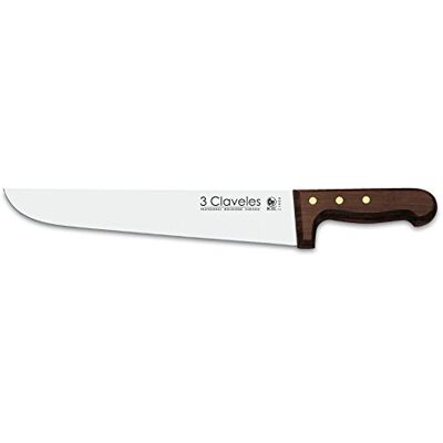 3 Claveles Palosanto Cuchillo Carnicero de 30 cm Mango Madera 3 Claveles Palosanto Cuchillo Carnicero de 30 cm Mango Madera