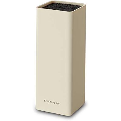 ECHTWERK - Square - creme - 9.3cm x 21cm - Bloque de cuchillos ECHTWERK - Square - creme - 9.3cm x 21cm - Bloque de cuchillos