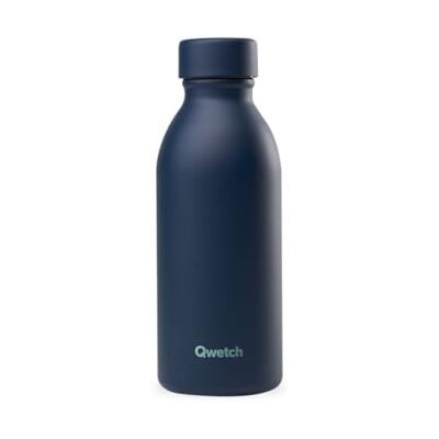 QWETCH Botella Térmica ICON 500ml Inox Reciclado Azul Marino Botella Agua Acero Inoxidable Reutilizable 24h Frío / 12h Caliente Compacta, Hermética, Elegante y sin BPA QWETCH Botella Térmica ICON 500ml Inox Reciclado Azul Marino Botella Agua Acero Inoxidable Reutilizable 24h Frío / 12h Caliente Compacta, Hermética, Elegante y sin BPA