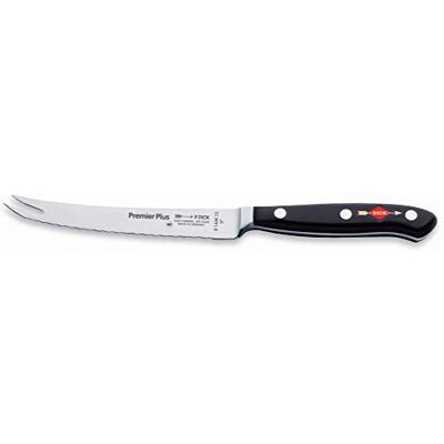 F. Dick Premier Plus Cuchillo para Tomates - Cuchillo de Cocina con Sarga - 13cm F. Dick Premier Plus Cuchillo para Tomates - Cuchillo de Cocina con Sarga - 13cm