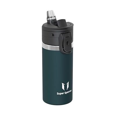 Super Sparrow Sparrow Botella Agua Niños 500ml TouchFlow Acero Inoxidable Botella Termica con Pajita Sin BPA Termo Antifugas Cantimplora para Gimnasio, Deporte, Oficina Super Sparrow Sparrow Botella Agua Niños 500ml TouchFlow Acero Inoxidable Botella Termica con Pajita Sin BPA Termo Antifugas Cantimplora para Gimnasio, Deporte, Oficina