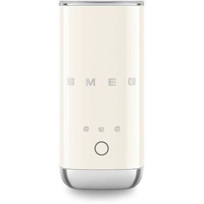 SMEG , Espumador de leche eléctrico, 3 funciones de bebidas, batidor desmontable, revestimiento de cerámica antiadherente, 500 W, crema SMEG , Espumador de leche eléctrico, 3 funciones de bebidas, batidor desmontable, revestimiento de cerámica antiadherente, 500 W, crema