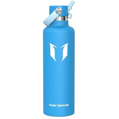 Super Sparrow Sparrow Botella Agua Acero Inoxidable 1L FlipFlow Botella Termica Pajita Super Sparrow Sparrow Botella Agua Acero Inoxidable 1L FlipFlow Botella Termica Pajita