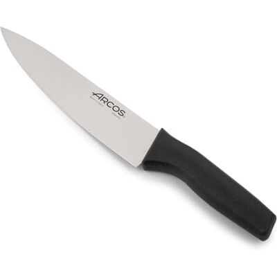 Arcos Cuchillo Chef Profesional Hoja de Acero Inoxidable NITRUM 200 mm Mango Ergonómico Antideslizante Resistente al Lavavajillas Serie Verona Arcos Cuchillo Chef Profesional Hoja de Acero Inoxidable NITRUM 200 mm Mango Ergonómico Antideslizante Resistente al Lavavajillas Serie Verona