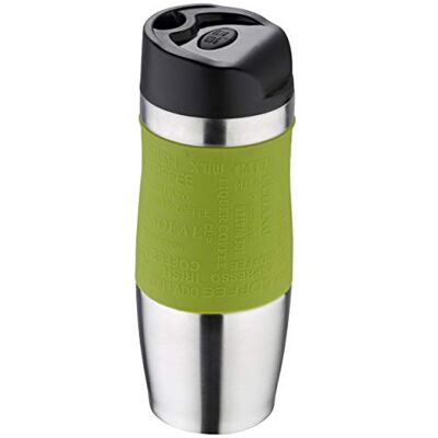 San Ignacio Premium-Taza térmica 400 ml, Verde Oliva, en Acero Inoxidable, Tour, Metal, 21x8x8,5 cms (Q2912) San Ignacio Premium-Taza térmica 400 ml, Verde Oliva, en Acero Inoxidable, Tour, Metal, 21x8x8,5 cms (Q2912)