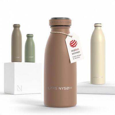 LARS NYSØM Botella Agua Acero Inoxidable 350ml Aislada Botella Termica Botella de Agua Termo Botellas para Bebidas 12h Caliente 24h Frío Cantimplora a Prueba de Fugas para Deportes Bicicleta LARS NYSØM Botella Agua Acero Inoxidable 350ml Aislada Botella Termica Botella de Agua Termo Botellas para Bebidas 12h Caliente 24h Frío Cantimplora a Prueba de Fugas para Deportes Bicicleta