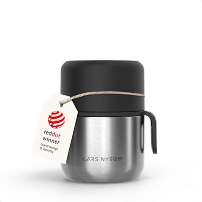 LARS NYSØM Tarro Térmico de Acero Inoxidable 350ml Termo Comida Caliente Recipiente Hermético para Comida 9h Caliente 12h Frío Termo de Boca Ancha para Sopas Trabajo y Viaje Fiambrera Termica LARS NYSØM Tarro Térmico de Acero Inoxidable 350ml Termo Comida Caliente Recipiente Hermético para Comida 9h Caliente 12h Frío Termo de Boca Ancha para Sopas Trabajo y Viaje Fiambrera Termica