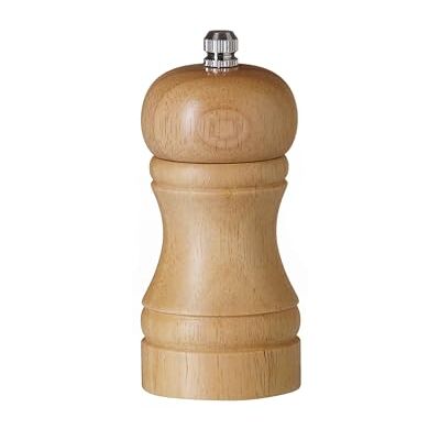 HENDI Molino molinillo triturador de pimienta, pimentero, con mecanismo de molienda regulable de acero inoxidable, ø50x(h)113mm, madera clara HENDI Molino molinillo triturador de pimienta, pimentero, con mecanismo de molienda regulable de acero inoxidable, ø50x(h)113mm, madera clara